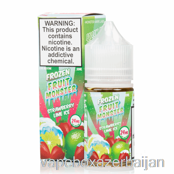 Vape Baku ICE Strawberry Lime - Frozen Fruit Monster Salts - 30mL 24mg